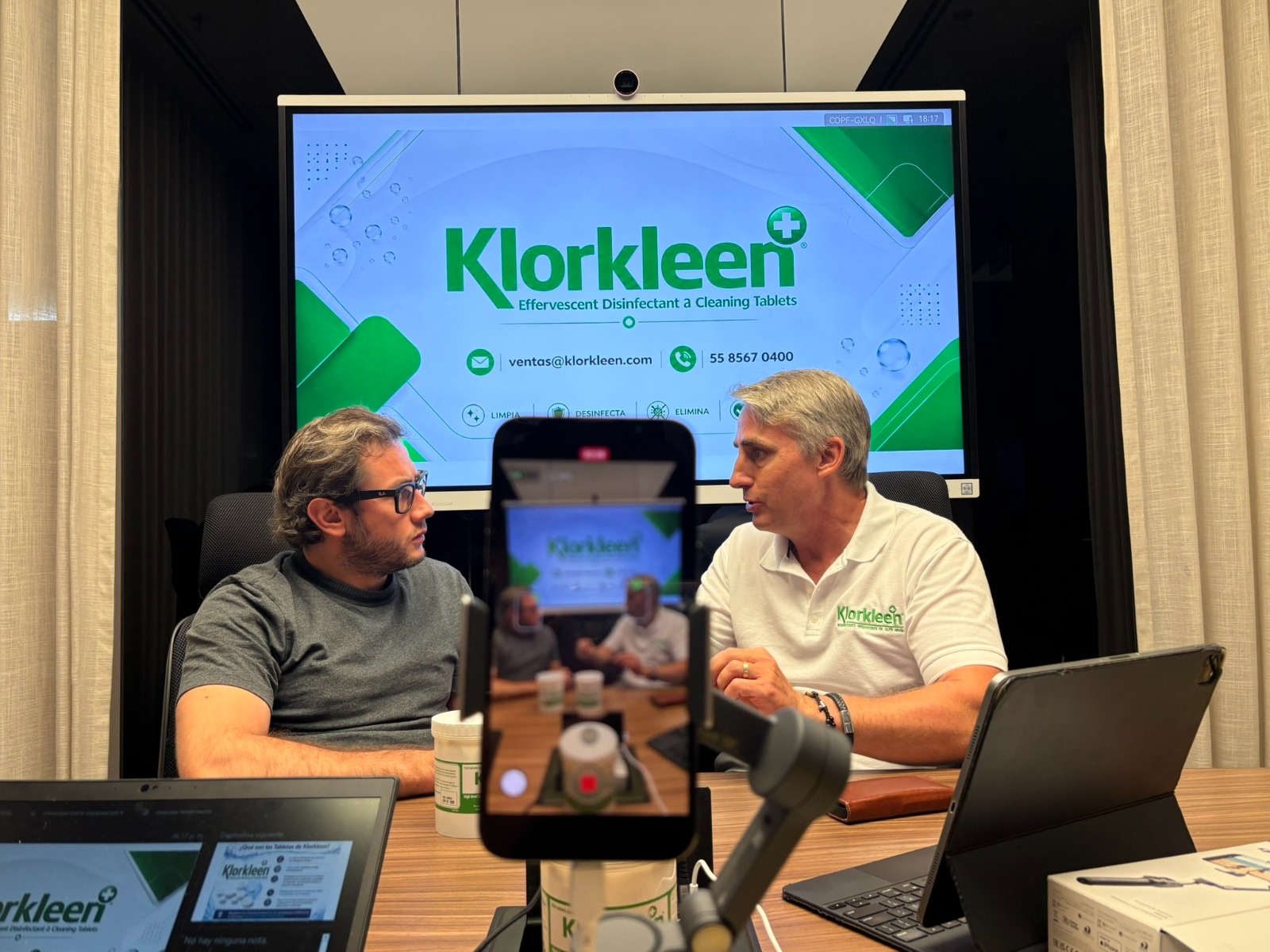 Grabación del Podcast Klorkleen